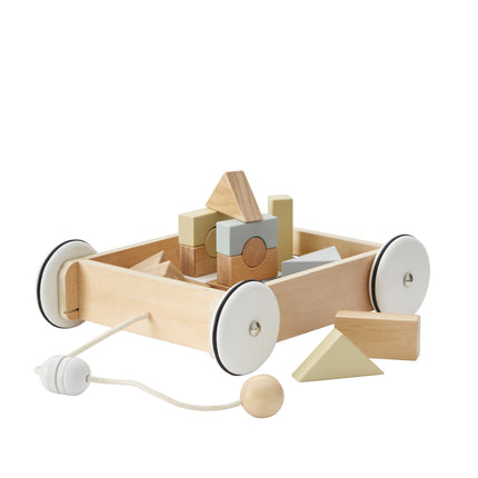 <tc>Kid's Concept</tc> Chariot de blocs avec blocs 28x26cm