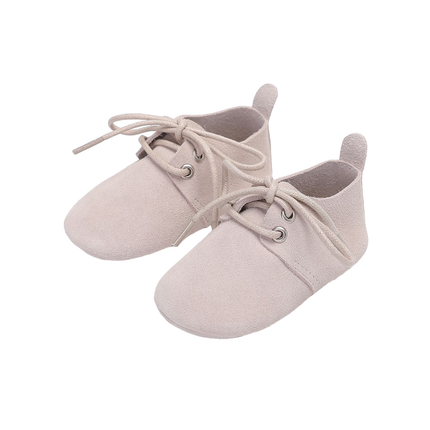 <tc>Baby Dutch</tc> Chaussures pour bébé Nova Ecru Suede