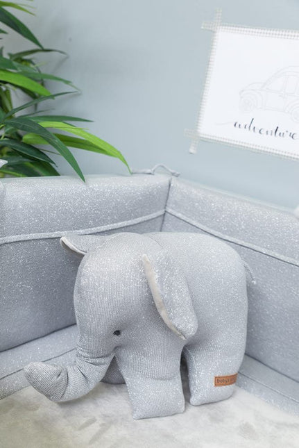 <tc>Baby's Only</tc> Éléphant câlin Gris argenté étincelant