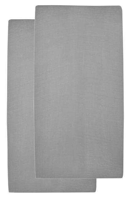 <tc>Meyco</tc> Drap-housse Jersey 2St 70X140/150 Gris