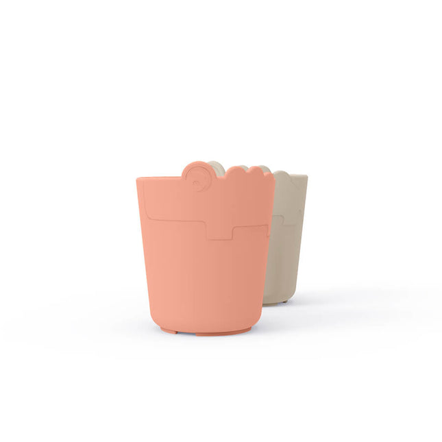 <tc>Done by Deer</tc> Set de tasses sable/corail 2pcs