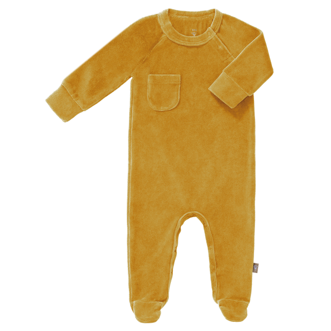 <tc>Fresk</tc> Pyjama bébé en velours avec pied Mimosa