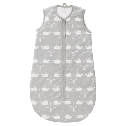 <tc>Fresk</tc> Sac de couchage Baby Sleeping Bag With Light Lining Whale Dawn Grey (Sac de couchage pour bébé avec doublure légère)