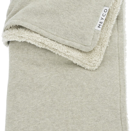 <tc>Meyco</tc> Couverture de berceau Teddy Knit Basic Sand Melange