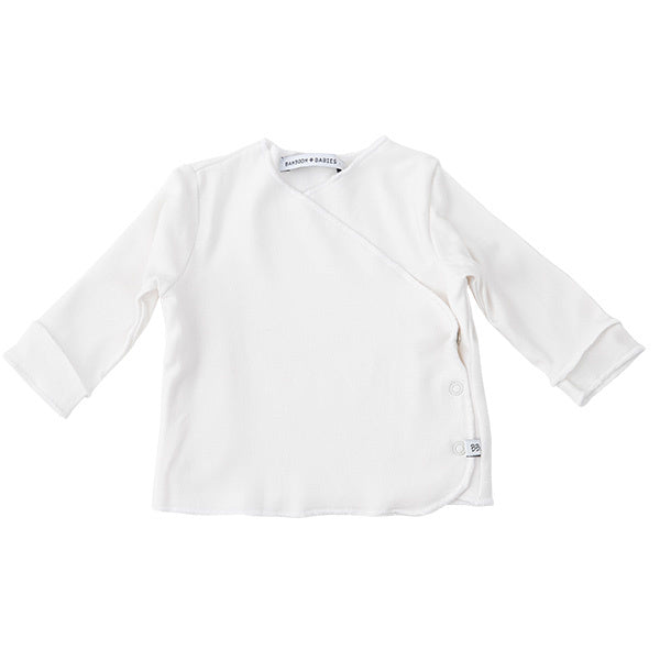 <tc>Bamboom</tc> Chemise bébé enveloppante à manches longues 1M Blanc