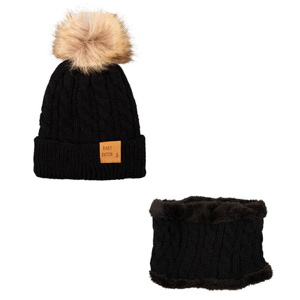 <tc>Baby Dutch</tc> Chapeau pour bébé Ensemble d'hiver Noir