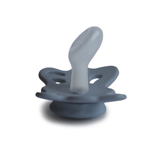 <tc>Frigg</tc> <tc>tétine</tc> Taille 1 Papillon Anatomique Grand Gris Silicone