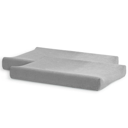 <tc>Jollein</tc> Housse de matelas à langer Terry Soft Grey 50x70m 2pcs