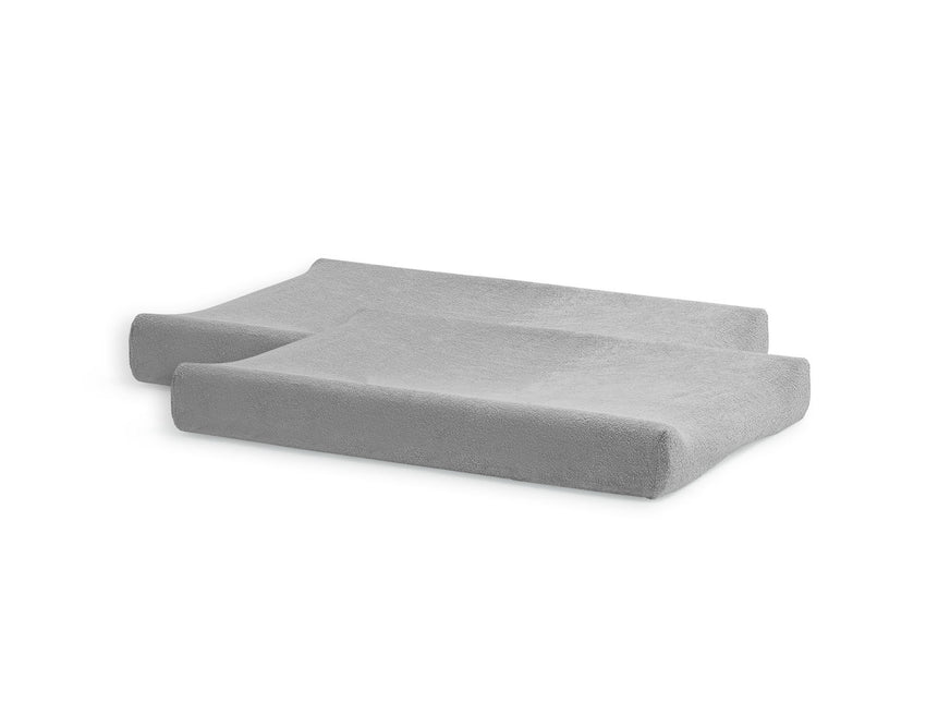 <tc>Jollein</tc> Housse de matelas à langer Terry Soft Grey 50x70m 2pcs