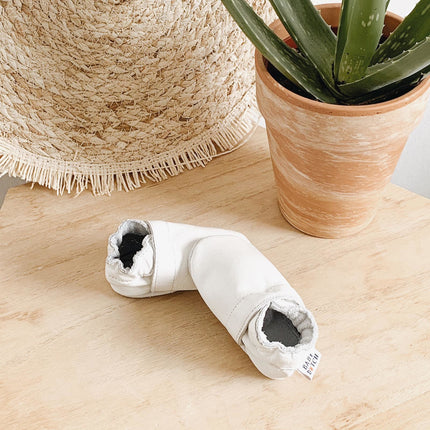 <tc>Baby Dutch</tc> Chaussures pour bébé uni blanc