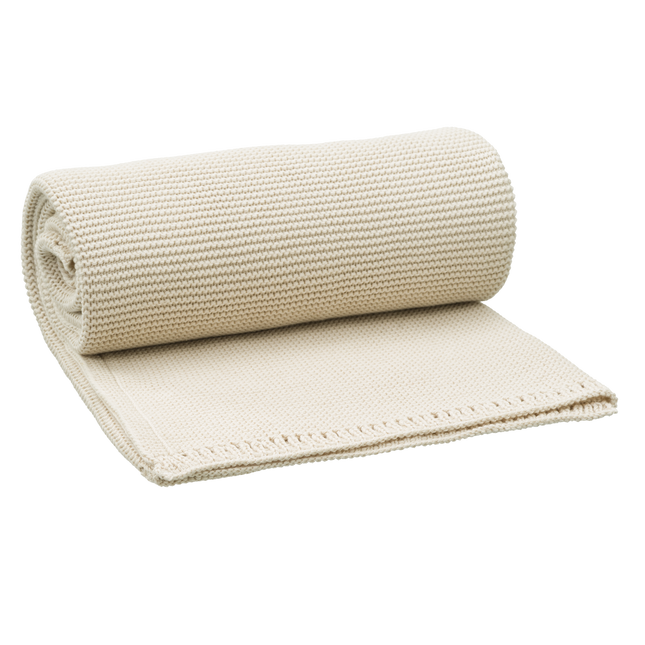 <tc>Fresk</tc> Couverture de berceau Uni Cream 80x100cm