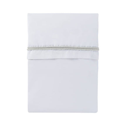 <tc>Baby's Only</tc> Drap de berceau tricoté Piping laine blanc