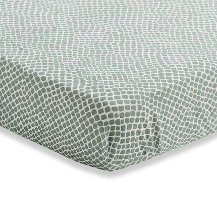 <tc>Jollein</tc> Drap-housse Jersey Snake Ash Green 40x90cm