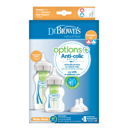 <tc>Dr. Brown's</tc> Options+ Kit d'échantillonnage Demi-lune large