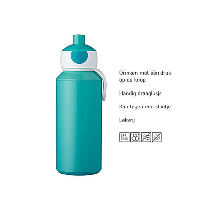 <tc>Mepal</tc> Bouteille à boire Pop-Up Campus 400ml Bleu