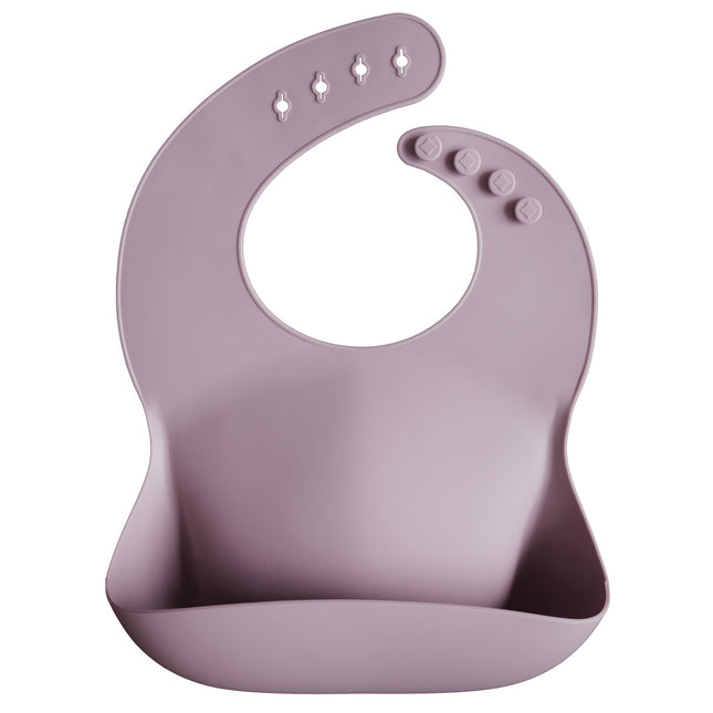 <tc>Mushie</tc> Bavoir en silicone mauve pâle