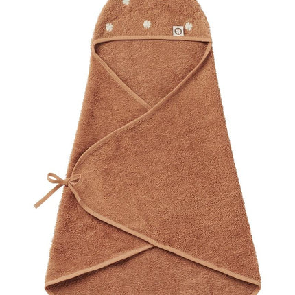 <tc>Noppies</tc> Serviette de bain Bébé Nouveau-né Clover Terry Indian Tan