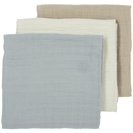 <tc>Meyco</tc> Couche lavable 3St Blanc cassé/Gris clair/Sable