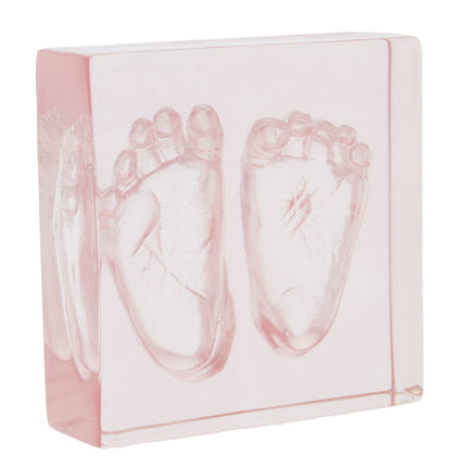 <tc>Dooky</tc> Cadre photo Crystal Memories 2D Hand Foot Print 10X10Cm