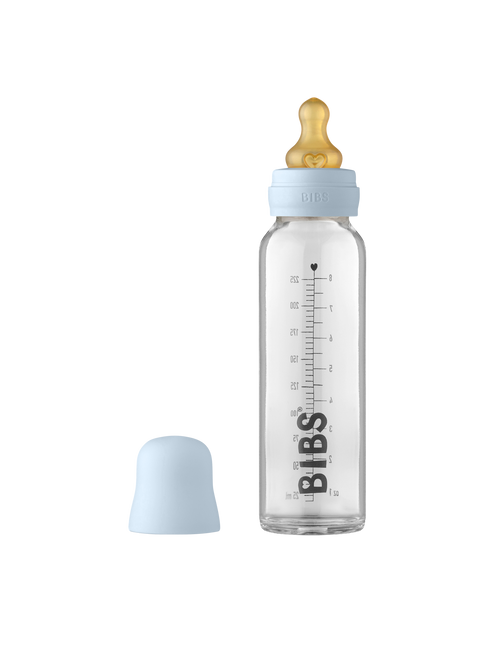 <tc>BIBS</tc> Biberon en verre 225ml Baby Blue