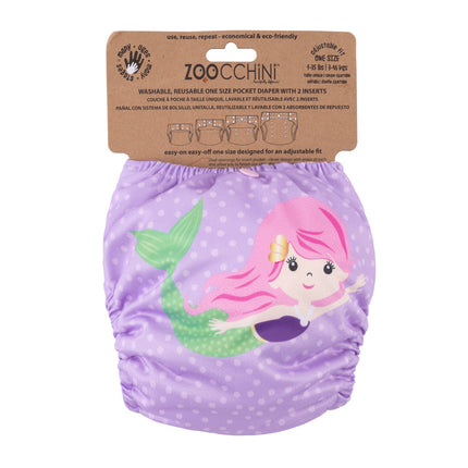 <tc>Zoocchini</tc> La couche lavable Marietta The Mermaid avec insert supplémentaire