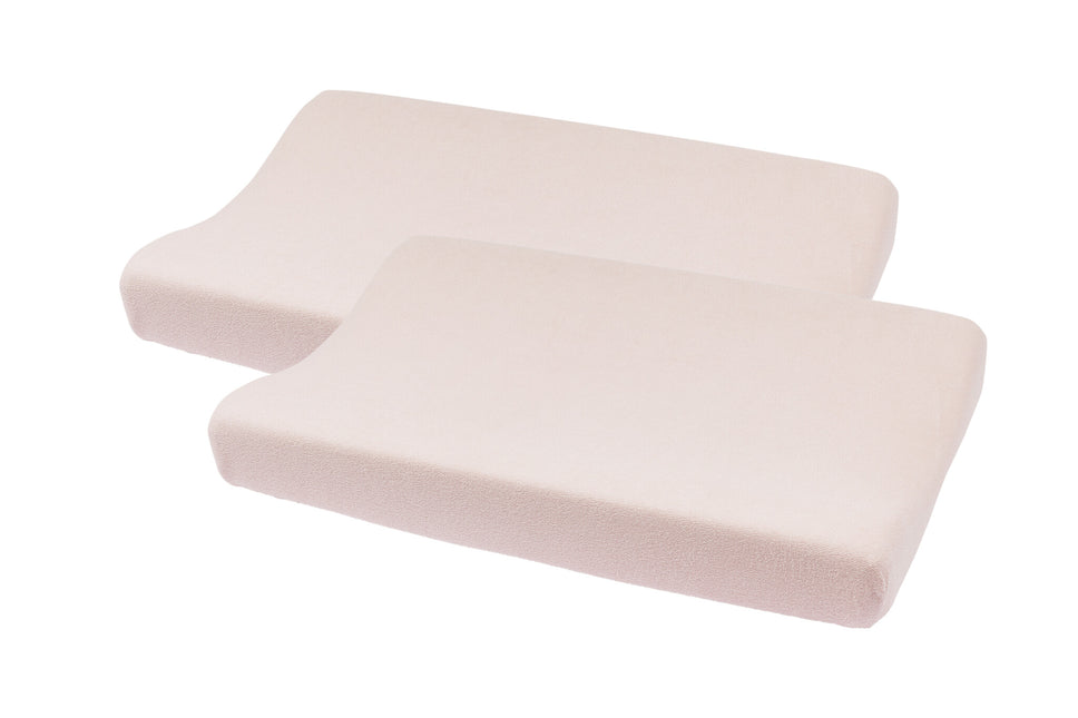 <tc>Meyco</tc> Housse de matelas à langer 2St Basic Terry Soft Pink