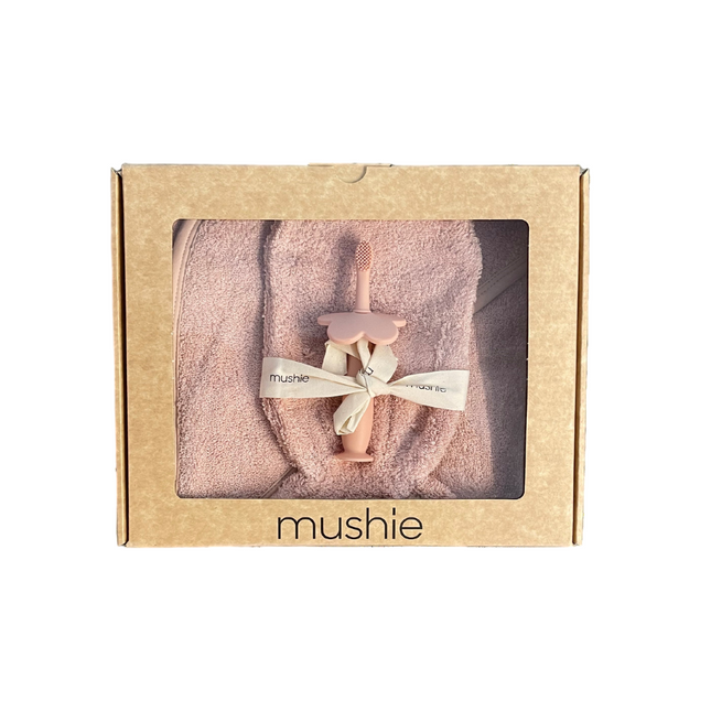 <tc>Mushie</tc> Boîte cadeau Bath Time Blush 3 Piece