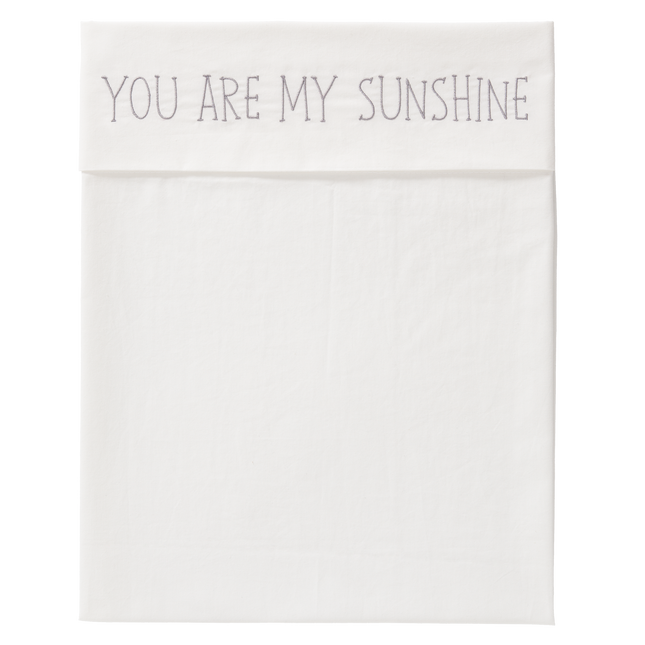 <tc>Fresk</tc> Serviette de berceau Sunshine Gull Grey 75x90cm