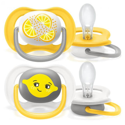 <tc>Philips Avent</tc> Fop<tc>tétine</tc> Air citron +6 mois 2pcs