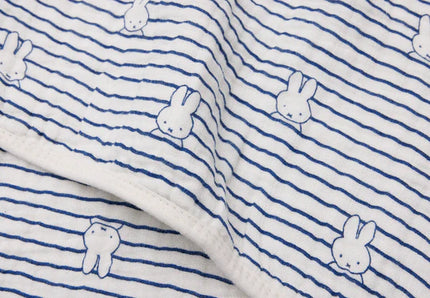 <tc>Jollein</tc> Couverture de berceau Miffy Stripe Navy 75X100cm