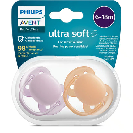 <tc>Philips Avent</tc> Fop<tc>tétine</tc> +6 mois Gris doux/Orange