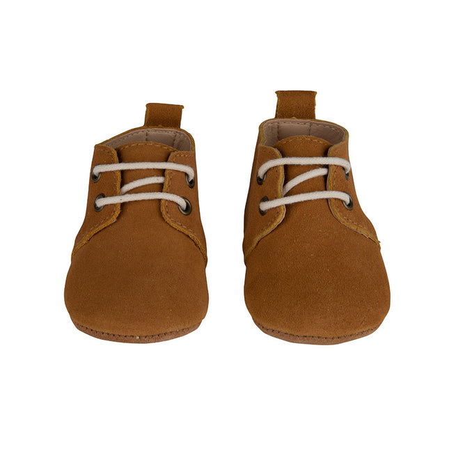 <tc>Baby Dutch</tc> Chaussures pour bébé en daim cognac