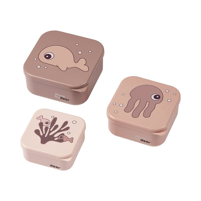 <tc>Done by Deer</tc> Boîte à lunch Sea Friends Powder 3pcs