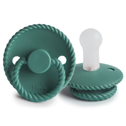 <tc>Frigg</tc> <tc>tétine</tc> Taille 2 Corde Vintige Vert Silicone