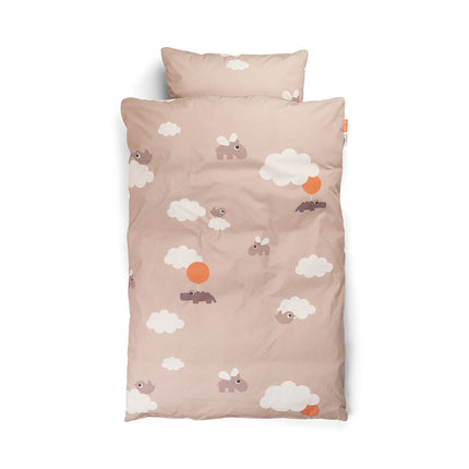 <tc>Done by Deer</tc> Housse de couette Happy Clouds Powder 100x130cm