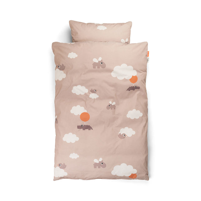 <tc>Done by Deer</tc> Housse de couette Happy Clouds Powder 100x130cm