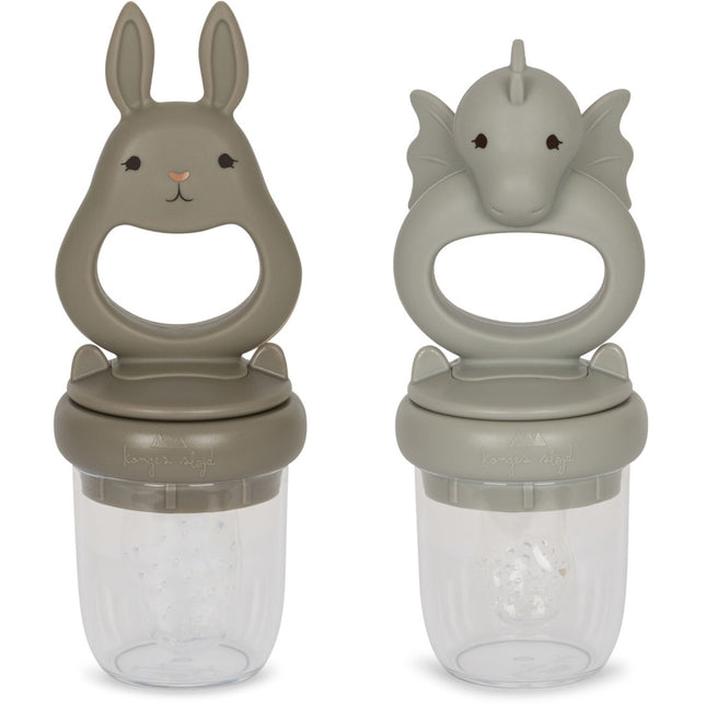 <tc>Konges Slojd</tc> Ensemble de couverts pour bébé Dragon et lapin Topanga 2pcs