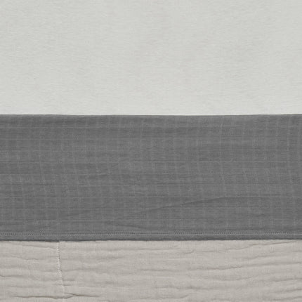 <tc>Jollein</tc> Serviette de berceau Coton froissé Gris orage 75x100cm