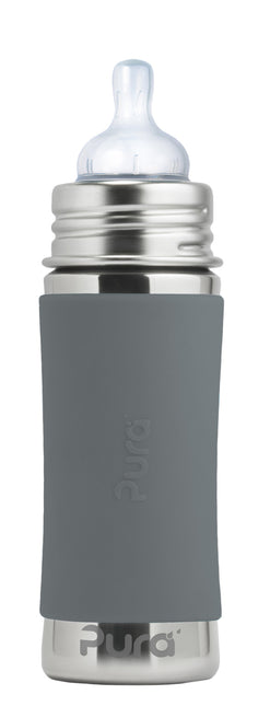 <tc>Pura</tc> Biberon en acier inoxydable 325Ml Set Grey 4 piece