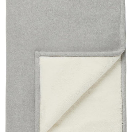 <tc>Noppies</tc> Couverture de berceau en polaire réversible gris mélangé