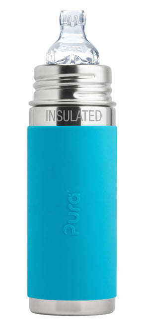 <tc>Pura</tc> Thermos Flask Spout<tc>tétine</tc> Acier inoxydable 260Ml Set Blue 4 piece