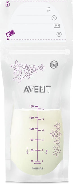 <tc>Philips Avent</tc> Sacs de conservation du lait maternel 180ml 25pcs