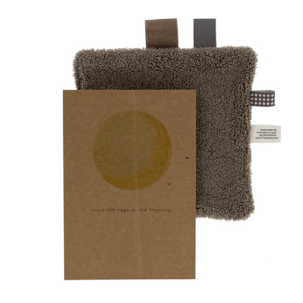 <tc>Snoozebaby</tc> Coffret cadeau Couverture câline et carte de faire-part de naissance Warm Brown