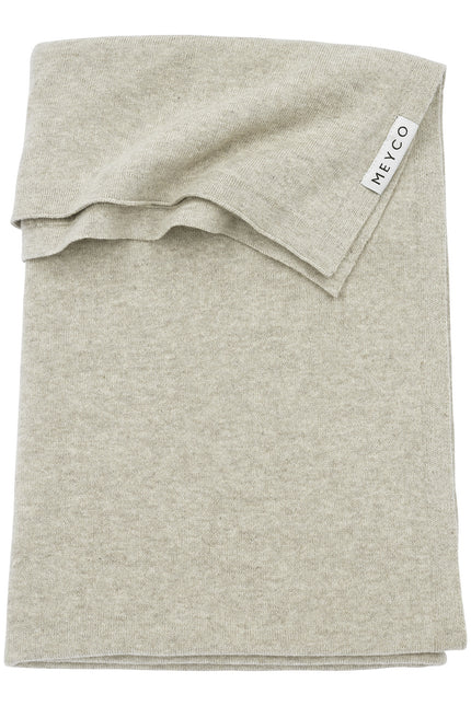 <tc>Meyco</tc> Bedstead blanket Knit Basic Sand Melange