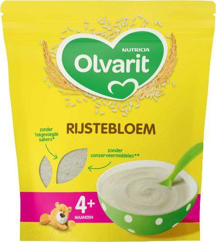 <tc>Olvarit</tc> Aliments pour bébés Farine de riz 4+ mois