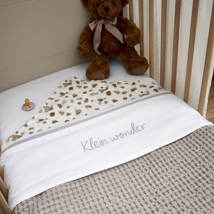 <tc>Meyco</tc> Couverture de lit de bébé Waffle Teddy Greige 100x150cm