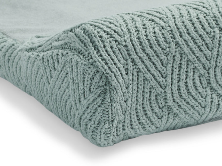 <tc>Jollein</tc> Housse de matelas à langer River Knit Ash Green 50x70cm