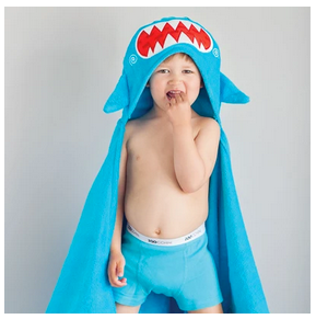 <tc>Zoocchini</tc> Cape de bain Bébé Sherman Le Requin Coton