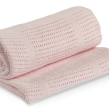 <tc>Lulujo</tc> Cradle blanket Cellular Pink