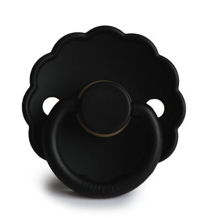 <tc>Frigg</tc> <tc>tétine</tc> Taille 2 Daisy Jet Black Silicone